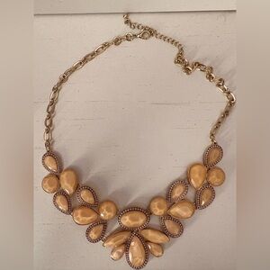 Elegant Gold Stone 90s-2000 Vintage Necklace